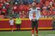 KANSAS CITY, MO - DECEMBER 27: Quarterback Johnny Manziel #2 of the Cleveland Browns walks off the field, after a third down play against the Kansas City Chiefs during the first half on December 27, 2015 at Arrowhead Stadium in Kansas City, Missouri. (P
