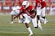 LOUISVILLE, KY - SEPTEMBER 01: Lamar Jackson #8 of the Louisville Cardinals runs the ball during the game against the Charlotte 49ers at Papa John's Cardinal Stadium on September 1, 2016 in Louisville, Kentucky. Louisville defeated Charlotte 70-14. (Photo