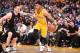 LOS ANGELES, CA - APRIL 6: D'Angelo Russell #1 of the Los Angeles Lakers handles the ball against J.J. Redick #4 of the Los Angeles Clippers on April 6, 2016 at STAPLES Center in Los Angeles, California. NOTE TO USER: User expressly acknowledges and agre