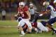 STANFORD, CA - OCTOBER 24: Christian McCaffrey #5 of the Stanford Cardinal's rushes with the ball against the Washington Huskies in the first quarter of an NCAA football game at Stanford Stadium on October 24, 2015 in Stanford, California. (Photo by The