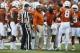 Sep 10, 2016; Austin, TX, USA; Texas Longhorns head coach Charlie Strong on the sidelines against the University of Texas at El Paso Miners during the first quarter at Darrell K Royal-Texas Memorial Stadium. Mandatory Credit: Erich Schlegel-USA TODAY Spo