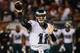 CHICAGO, IL - SEPTEMBER 19: Quarterback Carson Wentz #11 of the Philadelphia Eagles looks to pass the football against the Chicago Bears in the first half at Soldier Field on September 19, 2016 in Chicago, Illinois. (Photo by Jonathan Daniel/Getty Image