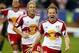 Oct 1, 2016; Harrison, NJ, USA; New York Red Bulls midfielder Dax McCarty (11) reacts after scoring a goal against Philadelphia Union during second half at Red Bull Arena. The New York Red Bulls defeated the Philadelphia Union 3-2.
Mandatory Credit: Noa