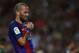 Barcelona's defender Aleix Vidal gestures during the Spanish league football match FC Barcelona vs Deportivo Alaves at the Camp Nou stadium in Barcelona on September 10, 2016. / AFP / LLUIS GENE (Photo credit should read LLUIS GENE/AFP/Getty Images