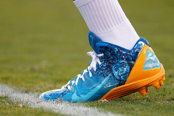 blue lv cleats