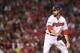 CLEVELAND, OH - OCTOBER 06: Andrew Miller #24 of the Cleveland Indians pitches in the seventh inning against the Boston Red Sox during game one of the American League Divison Series at Progressive Field on October 6, 2016 in Cleveland, Ohio. (Photo by J