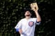 CHICAGO, IL - JUNE 20: Kris Bryant #17 of the Chicago Cubs makes a catch for an out against the St. Louis Cardinals during the fourth inning at Wrigley Field on June 20, 2016 in Chicago, Illinois. (Photo by Jon Durr/Getty Images)