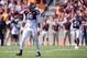 Oct 8, 2016; College Station, TX, USA; Texas A&M Aggies defensive lineman Myles Garrett (15) in action during the game against the Tennessee Volunteers at Kyle Field. The Aggies defeat the Volunteers 45-38 in overtime. Mandatory Credit: Jerome Miron-USA T