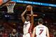 Oct 11, 2016; Miami, FL, USA; Miami Heat center Hassan Whiteside (21) reaches for a rebound during the first half against the Brooklyn Nets at American Airlines Arena. Mandatory Credit: Steve Mitchell-USA TODAY Sports
