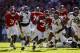 Led by Damien Harris with 128 rushing yards on 17 carries, Alabama ran for 287 yards.