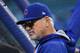CHICAGO, IL - OCTOBER 22: Manager Joe Maddon #70 of the Chicago Cubs looks on prior to game six of the National League Championship Series against the Los Angeles Dodgers at Wrigley Field on October 22, 2016 in Chicago, Illinois. (Photo by Jonathan Dani