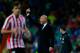 MADRID, SPAIN - OCTOBER 23: Coach Zinedine Zidane of Real Madrid CF gives instructions during the La Liga match between Real Madrid CF and Athletic Club de Bilbao at Estadio Santiago Bernabeu on October 23, 2016 in Madrid, Spain. (Photo by Gonzalo Arroyo