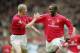 Keane and Yorke celebrate.