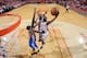 HOUSTON, TX - APRIL 24: James Harden #13 of the Houston Rockets shoots the ball against the Golden State Warriors in Game Four of the Western Conference Quarterfinals during the 2016 NBA Playoffs on April 24, 2016 at the Toyota Center in Houston, Texas.