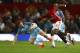 Pogba evades a challenge.