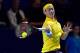BASEL, SWITZERLAND - OCTOBER 26: Kei Nishikori of Japan in action during the Swiss Indoors ATP 500 tennis tournament match against Paolo Lorenzi of Italy at St Jakobshalle on October 26, 2016 in Basel, Switzerland. (Photo by Harold Cunningham/Getty Imag