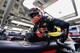 MEXICO CITY, MEXICO - OCTOBER 28: Max Verstappen of Netherlands and Red Bull Racing climbs into his car in the garage during practice for the Formula One Grand Prix of Mexico at Autodromo Hermanos Rodriguez on October 28, 2016 in Mexico City, Mexico. (P