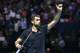 Croatia's Marin Cilic celebrates his victory against Germany's Mischa Zverev during their semi final match at the Swiss Indoors ATP 500 tennis tournament on October 29, 2016 in Basel. / AFP / FABRICE COFFRINI (Photo credit should read FABRICE COFFR
