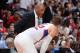 LOS ANGELES, CA - APRIL 28: Doc Rivers and Blake Griffin #32 of the Los Angeles Clippers speak during a game against the San Antonio Spurs in Game Five of the Western Conference Quarterfinals during the 2015 NBA Playoffs on April 28, 2015 at Staples Cente