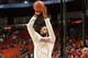 MIAMI, FL - OCTOBER 30: Derrick Williams #22 of the Miami Heat warms up before a game San Antonio Spurs on October 30, 2016 at American Airlines Arena in Miami, Florida. NOTE TO USER: User expressly acknowledges and agrees that, by downloading and or usi