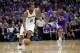 SACRAMENTO, CA - OCTOBER 27: Kawhi Leonard #2 of the San Antonio Spurs steals the ball and breaks away from Ben McLemore #23 of the Sacramento Kings during the third quarter of an NBA basketball game at Golden 1 Center on October 27, 2016 in Sacramento,