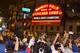 Chicago fans celebrate the Chicago Cubs 8-7 victory over the Cleveland Indians in Cleveland in 10th inning in game seven of the 2016 World Series, outside Wrigley Field in Chicago, Illinois early on November 3, 2016.
Ending America's longest sports title