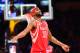 LOS ANGELES, CA - OCTOBER 26: Corey Brewer #33 of the Houston Rockets reacts to a Los Angeles Lakers basket at Staples Center on October 26, 2016 in Los Angeles, California. NOTE TO USER: User expressly acknowledges and agrees that, by downloading and o