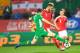 Austria's Marko Arnautovic vies with Ireland's Seamus Coleman during the World Cup 2018 qualification football match between Austria and Ireland in Vienna on November 12, 2016. / AFP / JOE KLAMAR (Photo credit should read JOE KLAMAR/AFP/Getty Imag