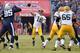 NASHVILLE, TN - NOVEMBER 13: Quarterback Aaron Rodgers #12 of the Green Bay Packers throws a pass past Angelo Blackson #95 of the Tennessee Titans during the second half at Nissan Stadium on November 13, 2016 in Nashville, Tennessee. (Photo by Frederick