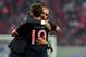 Mario Gotze and Pep Guardiola during happier times at Bayern Munich.