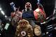 LAS VEGAS, NV - NOVEMBER 19: Andre Ward celebrates after his unanimous-decision victory over Sergey Kovalev in their light heavyweight title bout at T-Mobile Arena on November 19, 2016 in Las Vegas, Nevada. (Photo by Al Bello/Getty Images)