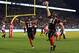 TORONTO, ON - NOVEMBER 27: Patrick Lavoie #81 of the Ottawa Redblacks scores a touchdown during the first half of the 104th Grey Cup Championship Game against the Calgary Stampeders at BMO Field on November 27, 2016 in Toronto, Canada. (Photo by Vaughn R