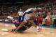 LOS ANGELES - MARCH 10: Mo Williams #2 of the Cleveland Cavaliers and Baron Davis #1 of the Los Angeles Clippers chase after a loose ball during their game at Staples Center on March 10, 2009 in Los Angeles, California. NOTE TO USER: User expressly ackno