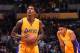 LOS ANGELES, CA - OCTOBER 7: Louis Williams #23 of the Los Angeles Lakers shoots a free throw against the Denver Nuggets during a preseason game on October 7, 2016 at STAPLES Center in Los Angeles, California. NOTE TO USER: User expressly acknowledges and