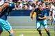 CARSON, CA - SEPTEMBER 25: Jordan Morris #13 of Seattle Sounders lines up a shot during Los Angeles Galaxy's MLS match against Seattle Sounders at the StubHub Center on September 25, 2016 in Carson, California. The Seattle Sounders won the match 4-2. (Ph