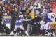 ORCHARD PARK, NY - DECEMBER 11: Le'Veon Bell #26 of the Pittsburgh Steelers jumps over Ronald Darby #28 of the Buffalo Bills during the second half at New Era Field on December 11, 2016 in Orchard Park, New York. (Photo by Brett Carlsen/Getty Images)