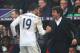 Manager and player share a moment after Costa's goal put Chelsea ahead against Crystal Palace.
