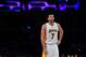 LOS ANGELES, CA - DECEMBER 11: Larry Nance Jr. #7 of the Los Angeles Lakers plays against the New York Knicks on December 11, 2016 at STAPLES Center in Los Angeles, California. NOTE TO USER: User expressly acknowledges and agrees that, by downloading and