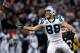 OAKLAND, CA - NOVEMBER 27: Greg Olsen #88 of the Carolina Panthers is unable to make a catch for a first down in the final moments of their game against the Oakland Raiders on November 27, 2016 in Oakland, California. (Photo by Lachlan Cunningham/Getty