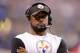INDIANAPOLIS, IN - NOVEMBER 24: Mike Tomlin, head coach of the Pittsburgh Steelers, stands on the sidelines during the second quarter of the game against the Indianapolis Colts at Lucas Oil Stadium on November 24, 2016 in Indianapolis, Indiana. (Photo by