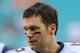 MIAMI GARDENS, FL - JANUARY 01: Tom brady #12 of the New england Patriots plays against the Miami Dolphins at Hard Rock Stadium on January 1, 2017 in Miami Gardens, Florida. The patriots defeated the Dolphins 35-14. (Photo by Marc Serota/Getty Images)