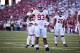 FAYETTEVILLE, AR - OCTOBER 8: Jonathan Allen #93 of the Alabama Crimson Tide on the field during a game against the Arkansas Razorbacks at Razorback Stadium on October 8, 2016 in Fayetteville, Arkansas. The Crimson Tide defeated the Razorbacks 49-30. (