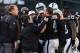 OAKLAND, CA - DECEMBER 24: Derek Carr #4 of the Oakland Raiders is helped off the field after injuring his right leg during their NFL game against the Indianapolis Colts at Oakland Alameda Coliseum on December 24, 2016 in Oakland, California. (Photo by