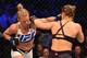 Rousey's head is always right on the center line.