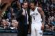 BROOKLYN, NY - January 02: Sean Kilpatrick #6 of the Brooklyn Nets and Head Coach Kenny Atkinson of the Brooklyn Nets talk during a game between the Utah Jazz and the Brooklyn Nets on January 02, 2017 at Barclays Center in Brooklyn, NY. NOTE TO USER: User