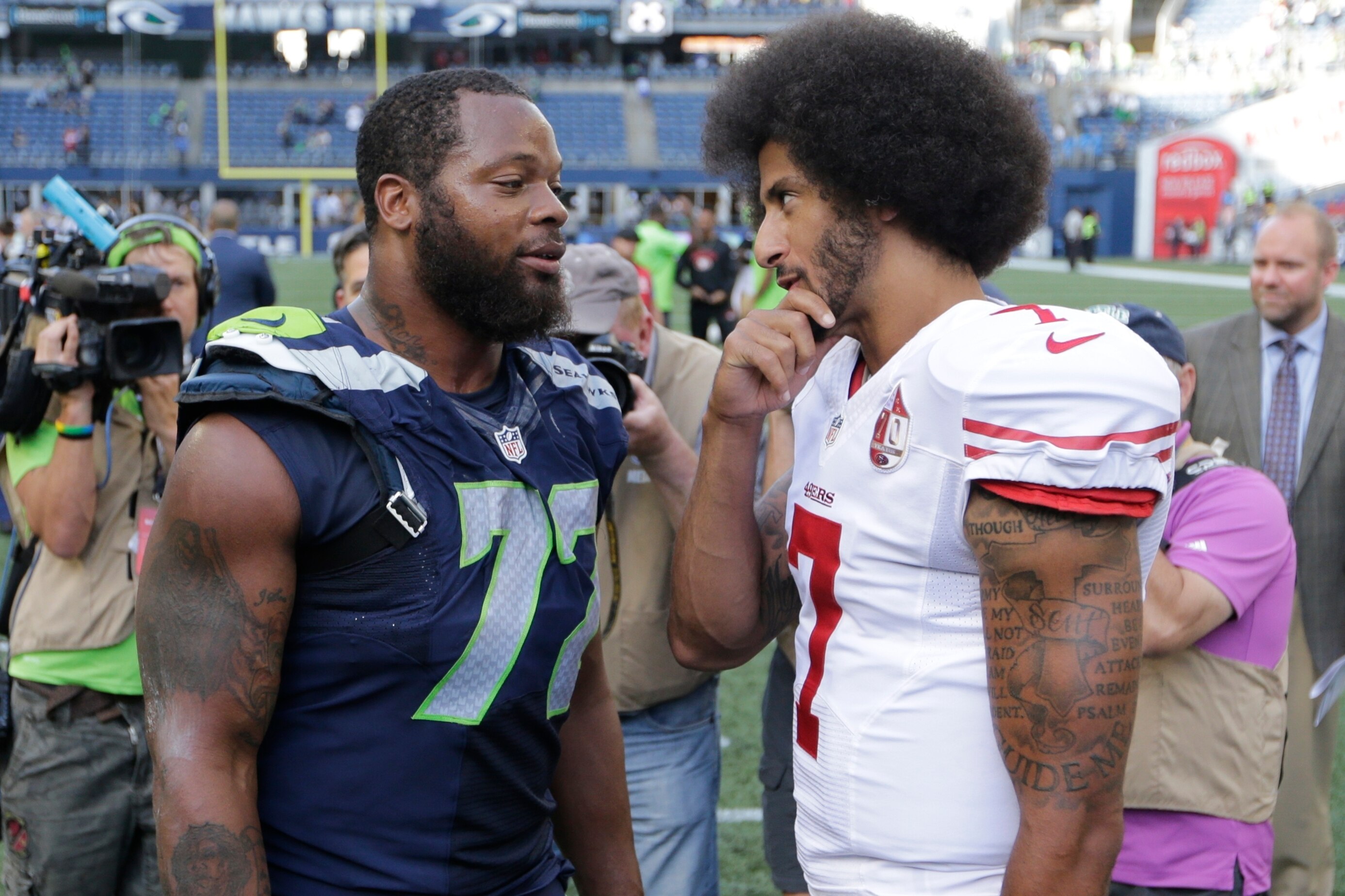 Bennett was outspoken earlier this season in voicing his support for Colin Kaepernick and his refusal to stand for the national anthem.