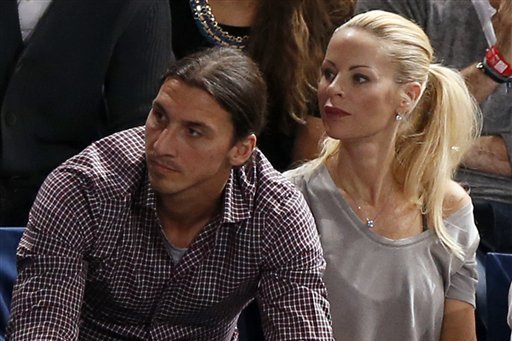 Zlatan and his wife, Helena