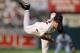 5 Oct 1997: Pitcher Mike Mussina of the Baltimore Orioles throws the ball during a game against the Seattle Mariners at Camden Yards in Baltimore, Maryland. The Orioles won the game, 3-1.