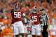 TAMPA, FL - JANUARY 09: Linebacker Tim Williams #56 of the Alabama Crimson Tide reacts during the first half against the Clemson Tigers in the 2017 College Football Playoff National Championship Game at Raymond James Stadium on January 9, 2017 in Tampa,