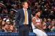 NEW YORK,NY - NOVEMBER 20: Head Coach Jeff Hornacek and Derrick Rose #25 of the New York Knicks look on against the Atlanta Hawks at Madison Square Garden on November 20, 2016 in New York,New York NOTE TO USER: User expressly acknowledges and agrees that